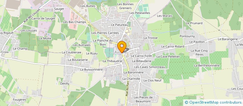 localisation de l'entreprise REGIE DE TRANSPORT DE LA COMMUNAUTE DE COMMUNES CHINON VIENNE ET LOIRE à AVOINE