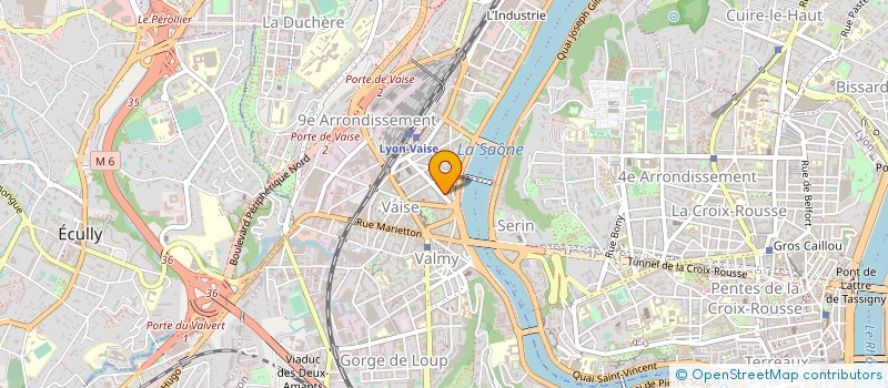 localisation de l'entreprise REGIE DE VENDIN  LYON