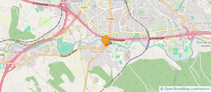 localisation de l'entreprise REGIE DEPARTEMENTALE DE TRANSPORTS DES BOUCHES DU RHONE à AIX-EN-PROVENCE