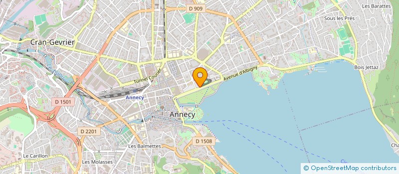 localisation de l'entreprise REGIE DEPARTEMENTALE DU TRAIN DU MONTENVERS à ANNECY