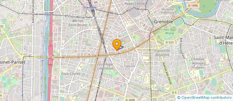 localisation de l'entreprise REGIE DES EAUX DE GRENOBLE  GRENOBLE