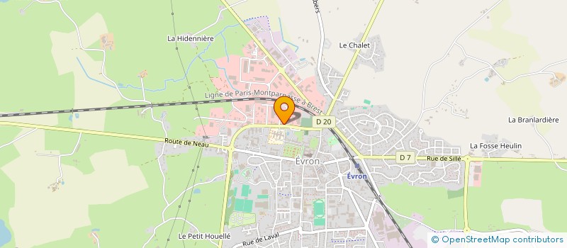 localisation de l'entreprise REGIE DES EAUX DES COEVRONS  EVRON