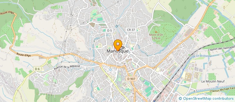 localisation de l'entreprise REGIE DES EAUX DLVAGGLO à MANOSQUE