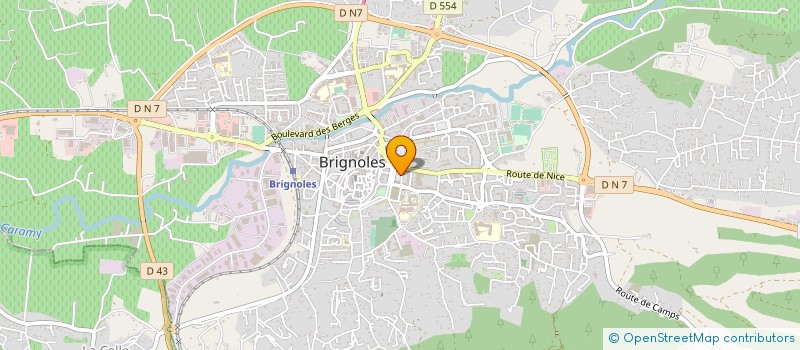 localisation de l'entreprise REGIE DES EAUX DU PAYS BRIGNOLAIS à BRIGNOLES