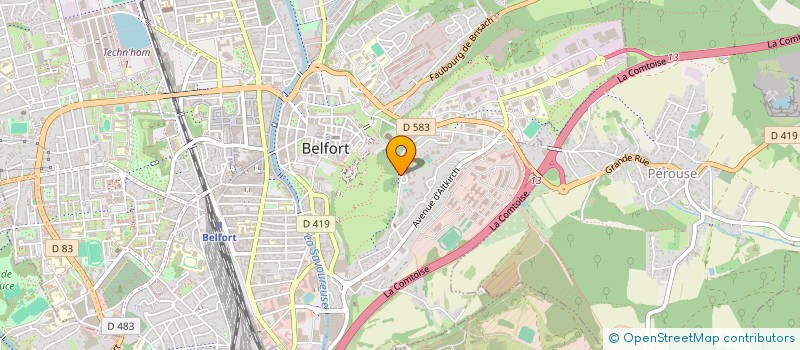localisation de l'entreprise REGIE DES QUARTIERS DE BELFORT à BELFORT