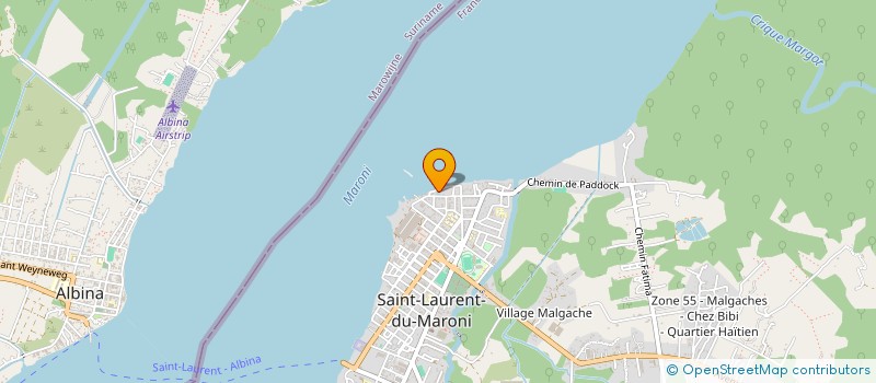 localisation de l'entreprise REGIE DES QUARTIERS DE SAINT LAURENT DU MARONI à SAINT-LAURENT-DU-MARONI