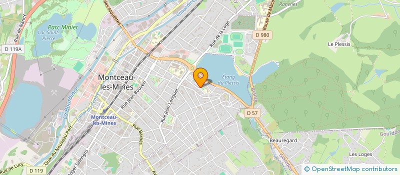 localisation de l'entreprise REGIE DES QUARTIERS DU BASSIN MINIER à MONTCEAU-LES-MINES