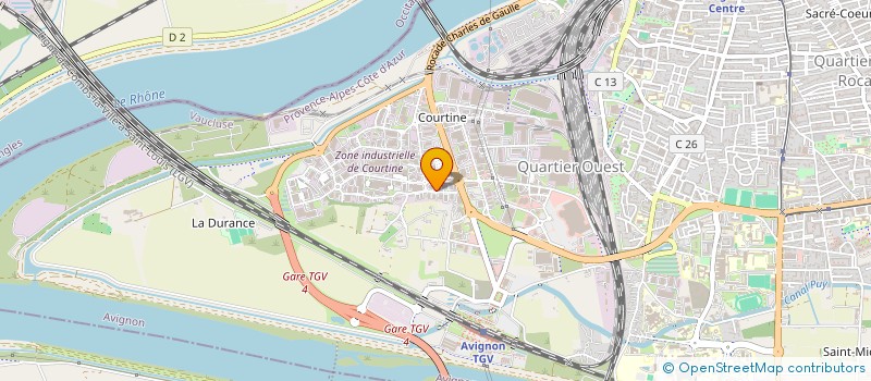 localisation de l'entreprise REGIE DES QUARTIERS DU GRAND AVIGNON à AVIGNON