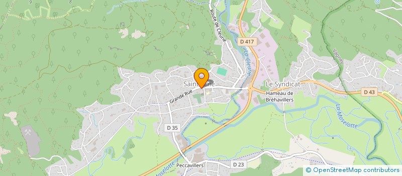 localisation de l'entreprise REGIE DES SERVICES  SAINT-AME