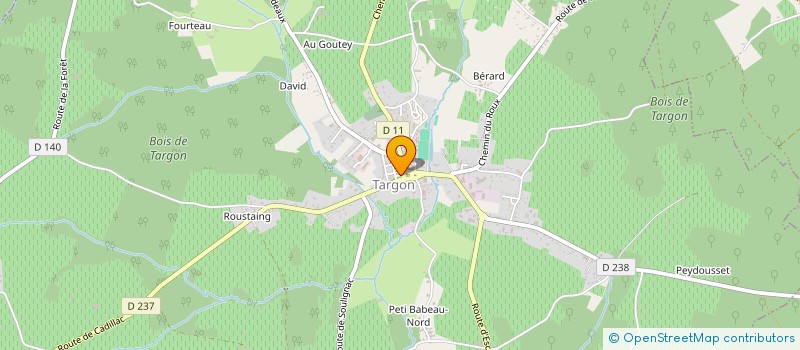 localisation de l'entreprise REGIE DES TRANSPORTS DE TARGON à TARGON