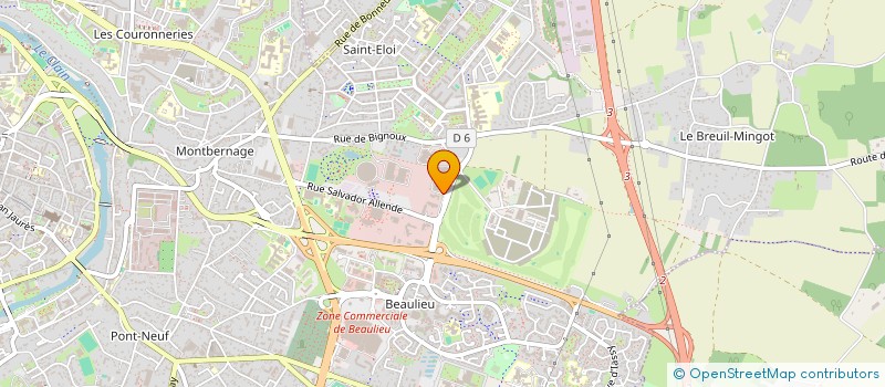 localisation de l'entreprise REGIE DES TRANSPORTS POITEVINS  POITIERS