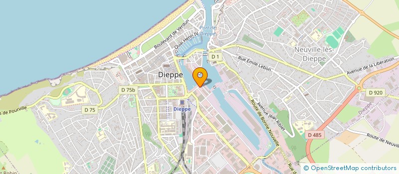 localisation de l'entreprise REGIE DIEPPOISE DES ACTIVITES PORTUAIRES à DIEPPE