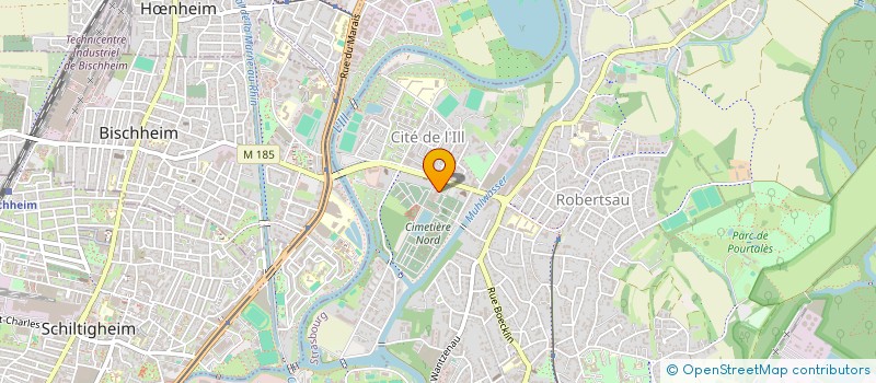 localisation de l'entreprise REGIE DU CENTRE FUNERAIRE DE LA CUS à STRASBOURG