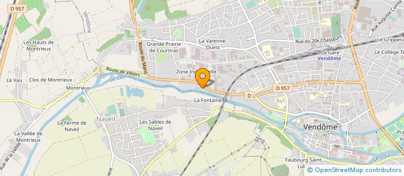 localisation de l'entreprise REGIE DU POLE NAUTIQUE DE TERRITOIRES VENDOMOIS à VENDOME