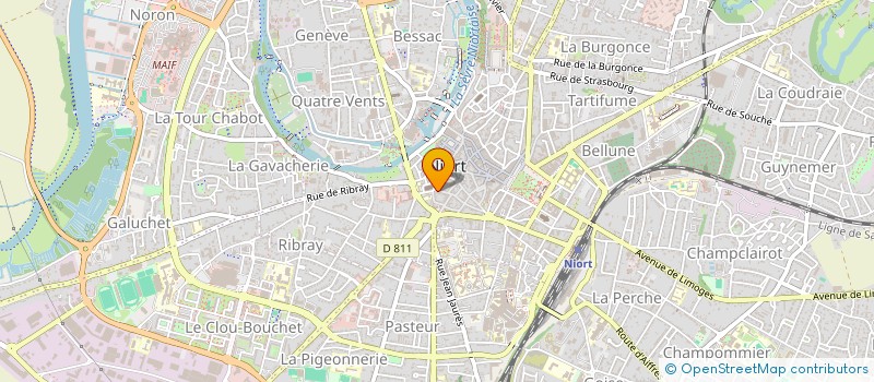 localisation de l'entreprise REGIE DU SIEDS  NIORT