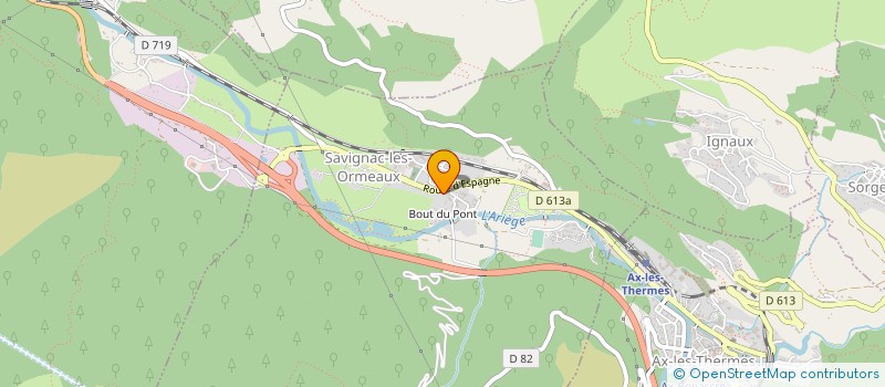 localisation de l'entreprise REGIE DU SPORTING CLUB D'AX LES THERMES à AX-LES-THERMES