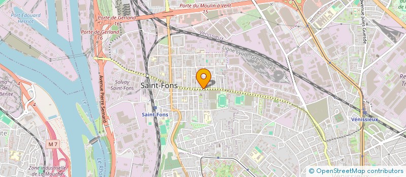 localisation de l'entreprise REGIE DU THEATRE JEAN MARAIS  SAINT-FONS