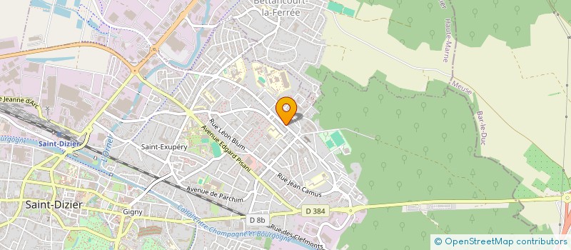 localisation de l'entreprise REGIE DU VERT BOIS à SAINT-DIZIER