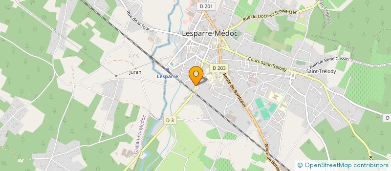 localisation de l'entreprise REGIE EAU ET ASSAINISSEMENT DE LESPARRE-MEDOC  LESPARRE-MEDOC