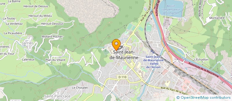 localisation de l'entreprise REGIE ELECTRICITE DE VALLOIRE à SAINT-JEAN-DE-MAURIENNE