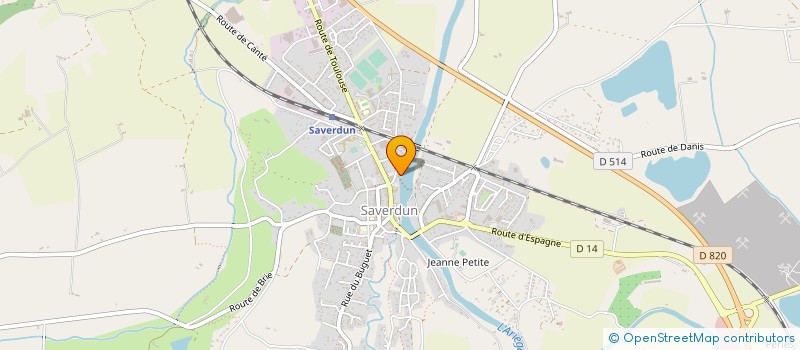 localisation de l'entreprise REGIE ELECTRIQUE ST QUIRC à SAVERDUN