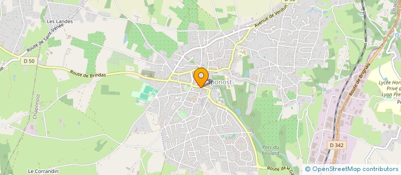 localisation de l'entreprise REGIE EMERY  CHAPONOST