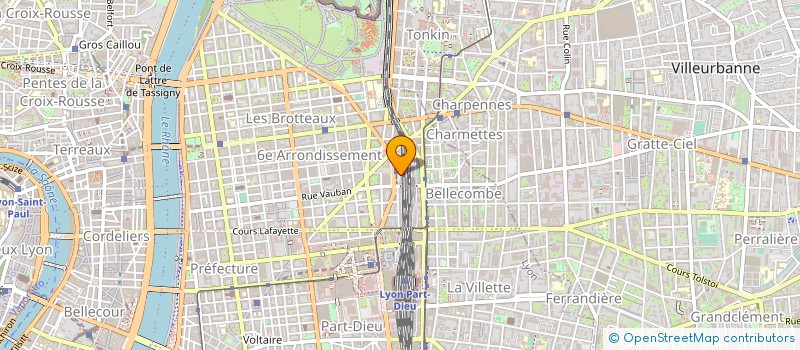 localisation de l'entreprise REGIE ESPACE BROTTEAUX à LYON
