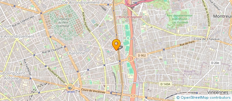 localisation de l'entreprise REGIE EVENT MAJID  PARIS