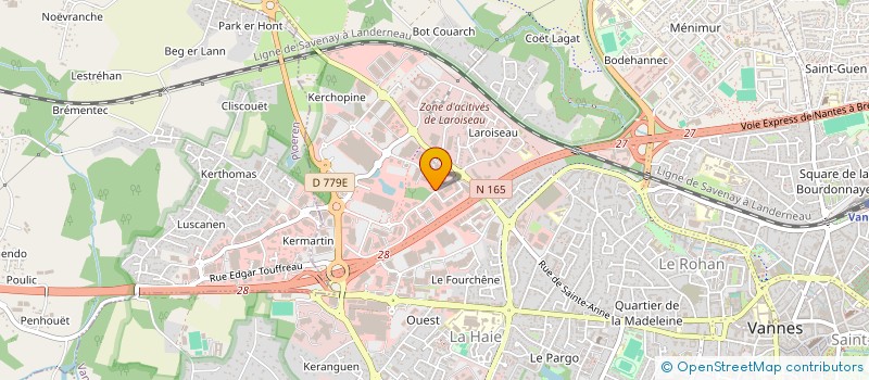 localisation de l'entreprise REGIE EVENTS à VANNES