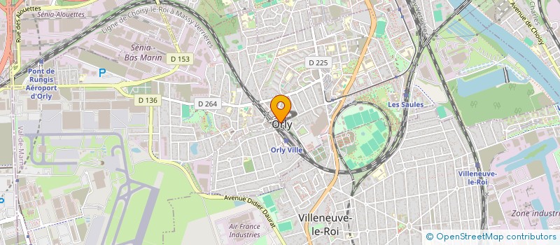 localisation de l'entreprise REGIE EXPLOITATION FORUMS DE QUARTIERS à ORLY