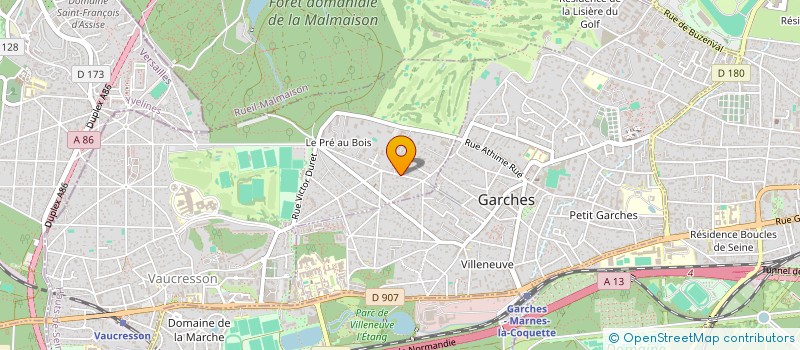 localisation de l'entreprise REGIE FR DE CINEMA BREUVART C FLANDE JP à VAUCRESSON