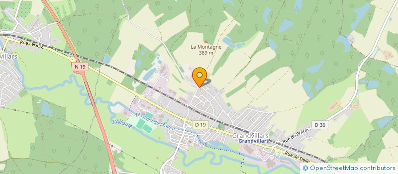 localisation de l'entreprise REGIE INDUSTRIE SARL à GRANDVILLARS