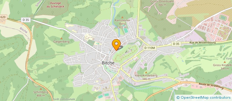 localisation de l'entreprise REGIE INTERCOM TELEDISTRIBUTION PAYS BITCHE  BITCHE