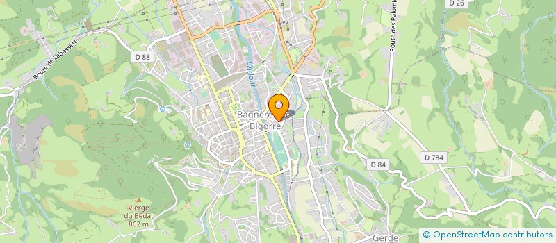 localisation de l'entreprise REGIE INTERCOMMUNALE DU TOURMALET à BAGNERES-DE-BIGORRE