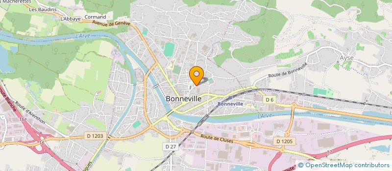 localisation de l'entreprise REGIE INTERCOMMUNALE POUR LE TRAITEMENT DES EAUX à BONNEVILLE