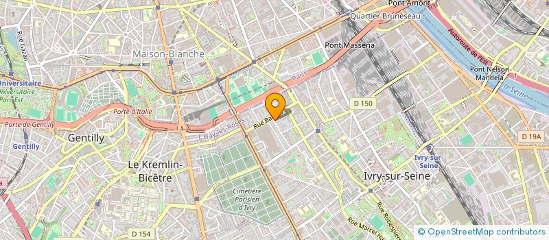 localisation de l'entreprise REGIE IVRYENNE DE CHALEUR  IVRY-SUR-SEINE