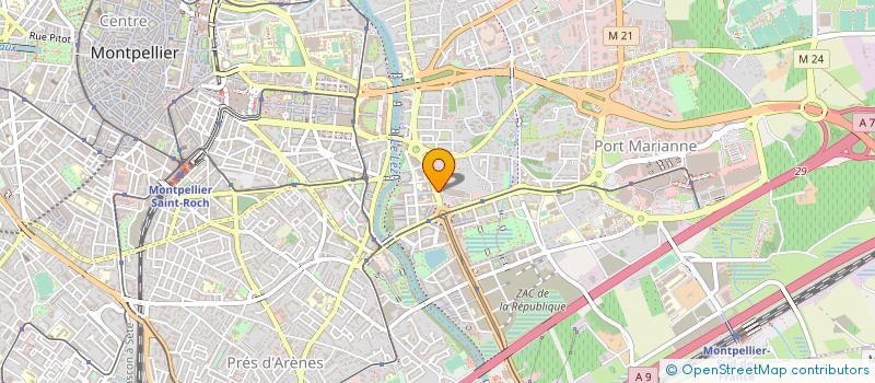 localisation de l'entreprise REGIE KONCEPT EVENTS à MONTPELLIER
