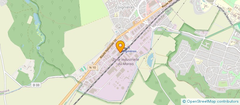 localisation de l'entreprise REGIE MEDIA COM. à COIGNIERES