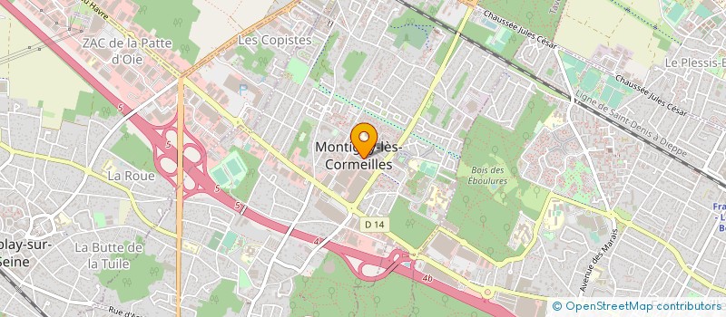 localisation de l'entreprise REGIE MUN TELEDISTRIBUTION MONTIGNY CABL  MONTIGNY-LES-CORMEILLES