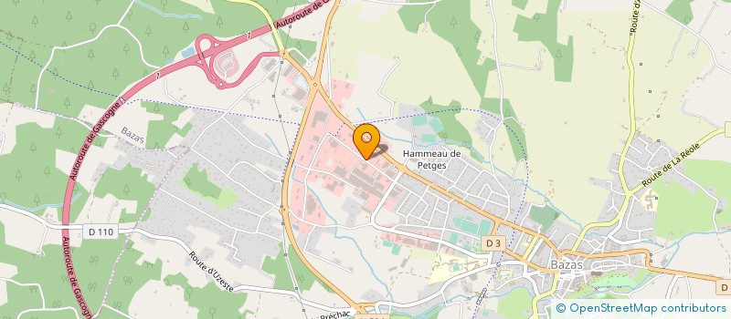 localisation de l'entreprise REGIE MUNICIPALE BAZAS ENERGIE à BAZAS