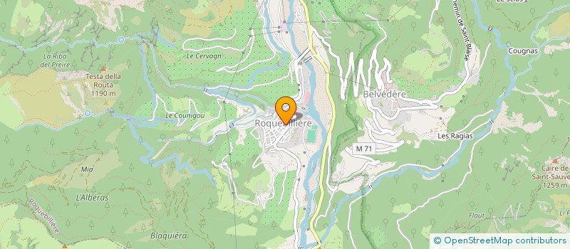 localisation de l'entreprise REGIE MUNICIPALE D ELECTRICITE à ROQUEBILLIERE