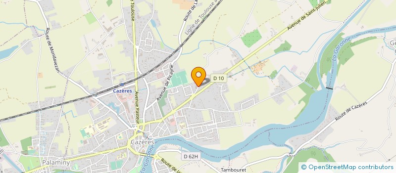 localisation de l'entreprise REGIE MUNICIPALE D'ELECTRICITE DE CAZERES à CAZERES
