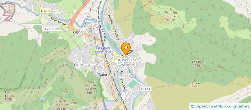 localisation de l'entreprise REGIE MUNICIPALE D'ELECTRICITE DE MERCUS GARRABET  MERCUS-GARRABET