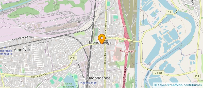 localisation de l'entreprise REGIE MUNICIPALE D'EXPLOITATION DU RESEAU DE CHALEUR DE MONDELANGE  MONDELANGE