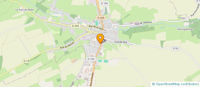 localisation de l'entreprise REGIE MUNICIPALE DE L ABATTOIR DE FRUGES à FRUGES