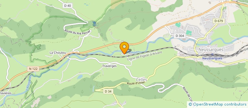 localisation de l'entreprise REGIE MUNICIPALE DE L'ABATTOIR DE NEUSSARGUES MOISSAC à NEUSSARGUES EN PINATELLE