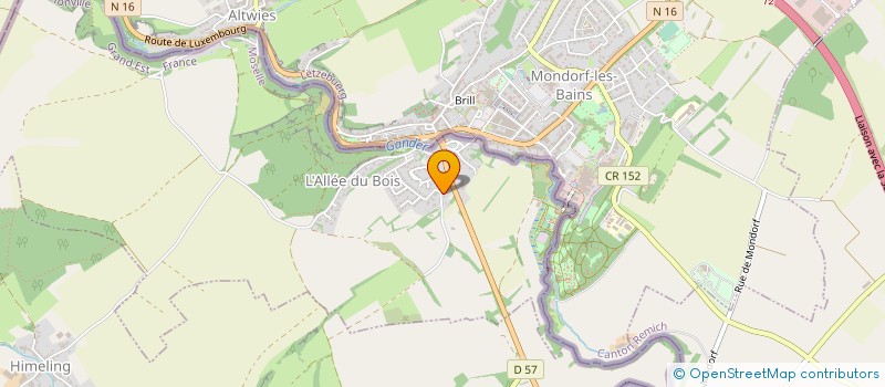 localisation de l'entreprise REGIE MUNICIPALE DE TELEDISTRIBUTION  CATTENOM