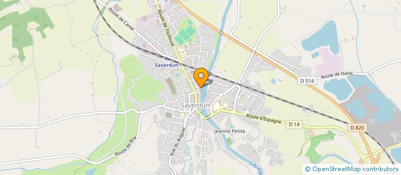 localisation de l'entreprise REGIE MUNICIPALE ELECTRICITE à SAVERDUN
