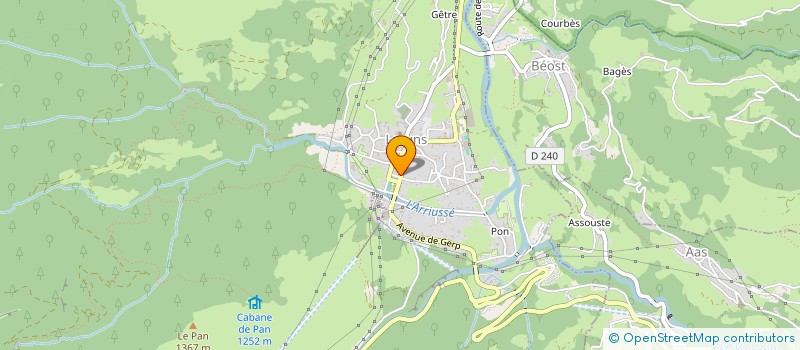 localisation de l'entreprise REGIE MUNICIPALE ELECTRICITE à LARUNS