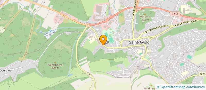 localisation de l'entreprise REGIE MUNICIPALE ENERGIS à SAINT-AVOLD